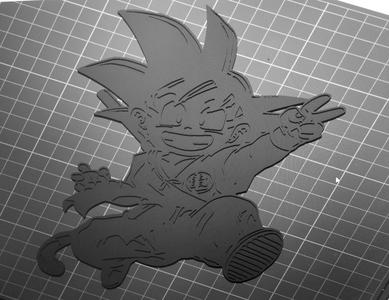 Songoku Dragonball 2d Wall decor