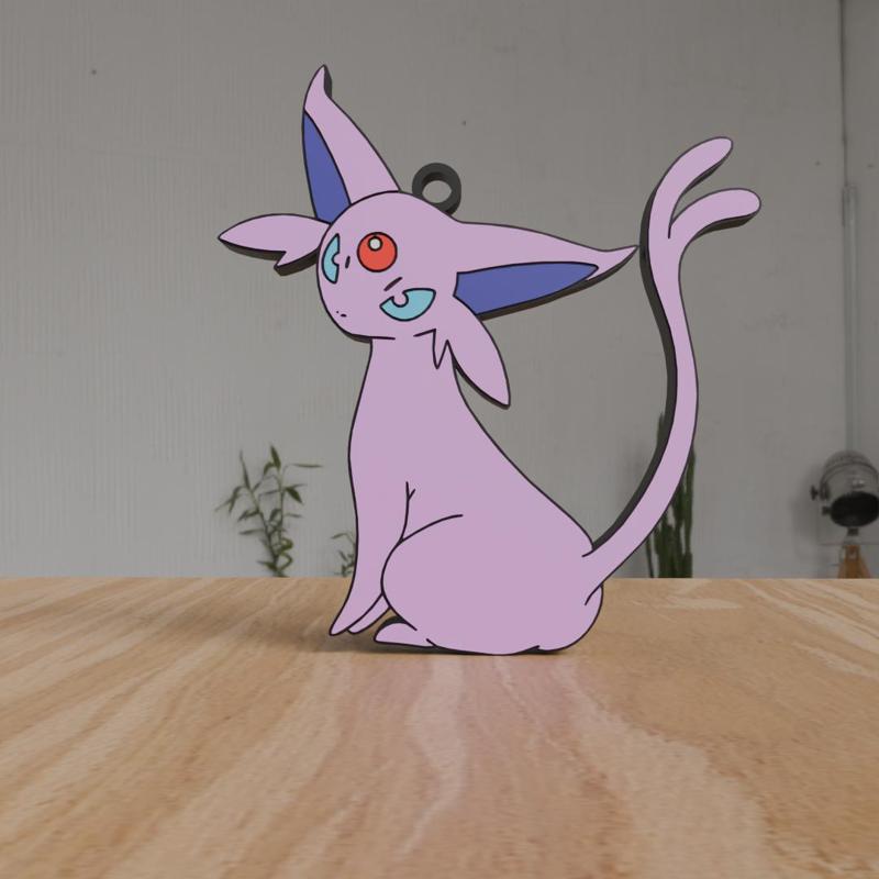 Espeon- 2D Keychain