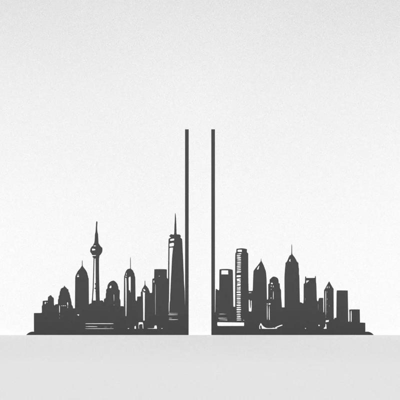 Skyline Bookends
