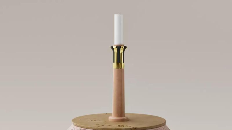 Porta velas - Candelabro columna egipcia