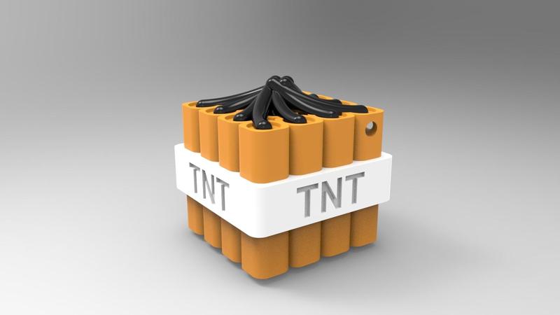 keychain minecraft tnt