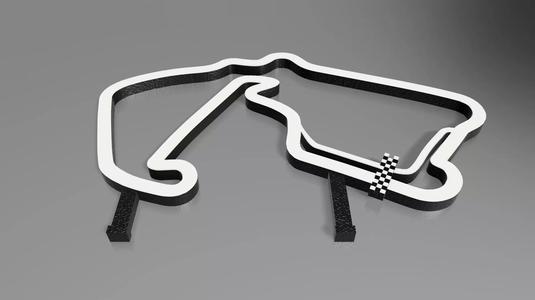 F1 Silverstone Race Track STL File Autodesk Fusion 360