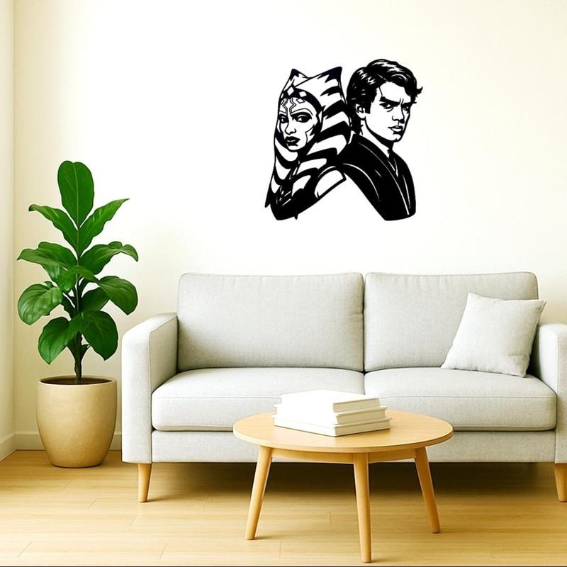 wall decoration by ahsoka tano and anakin