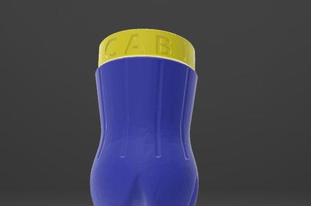 C A B J 500ML ALUMINUM CUP FOR EASY PRINTING