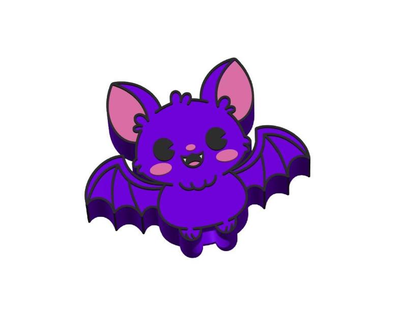 Kawaii bat Topper 2 sizes 3MF File included