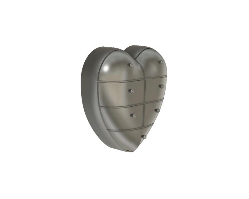 heart shaped 3d wall hanging storage draws