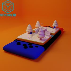 Winter Wonderland Diorama - Cute Snow Scene for 3D Printing