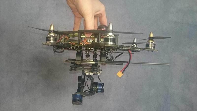 Blackout Spider Hex Gimbal Mount (Tarot 2D)