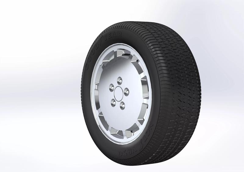 Wheel for scale model SVO 1984