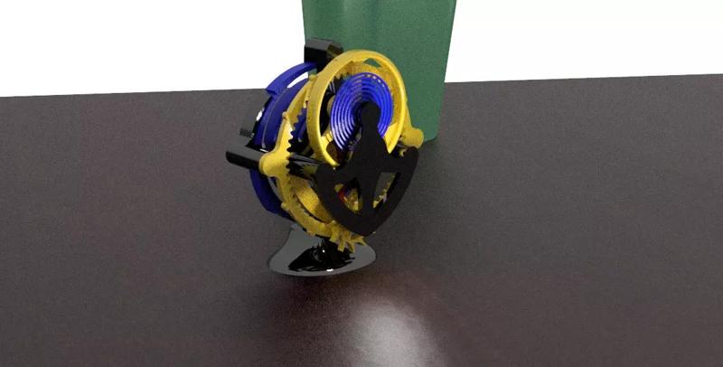 Tourbillon no metal parts needed