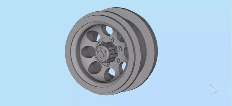 Printable car rims 8 Hole Toyota Hilux Chassis WPL