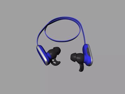 Bule-black Bluetooth headset