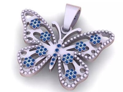 BUTTER FLY GOLD PENDANT