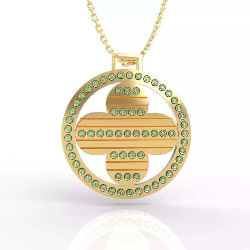 Timeless Diamond Circle Pendant