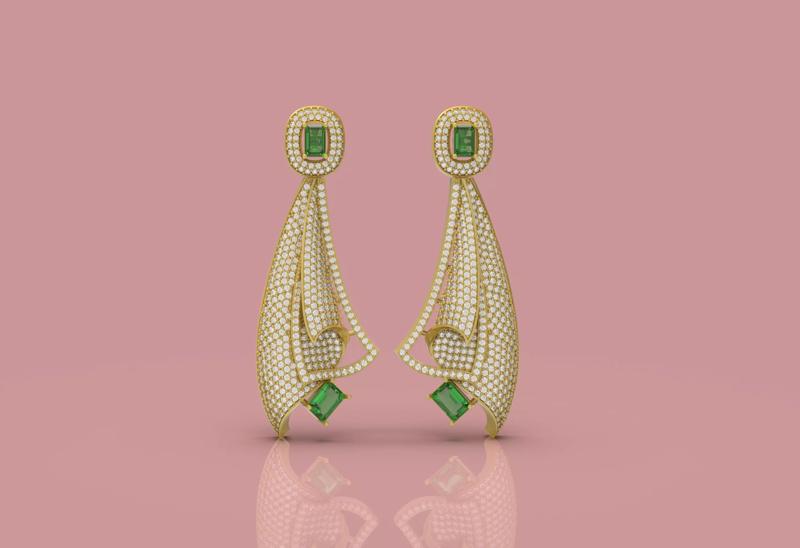 Beautiful Diamond Earring -  0016
