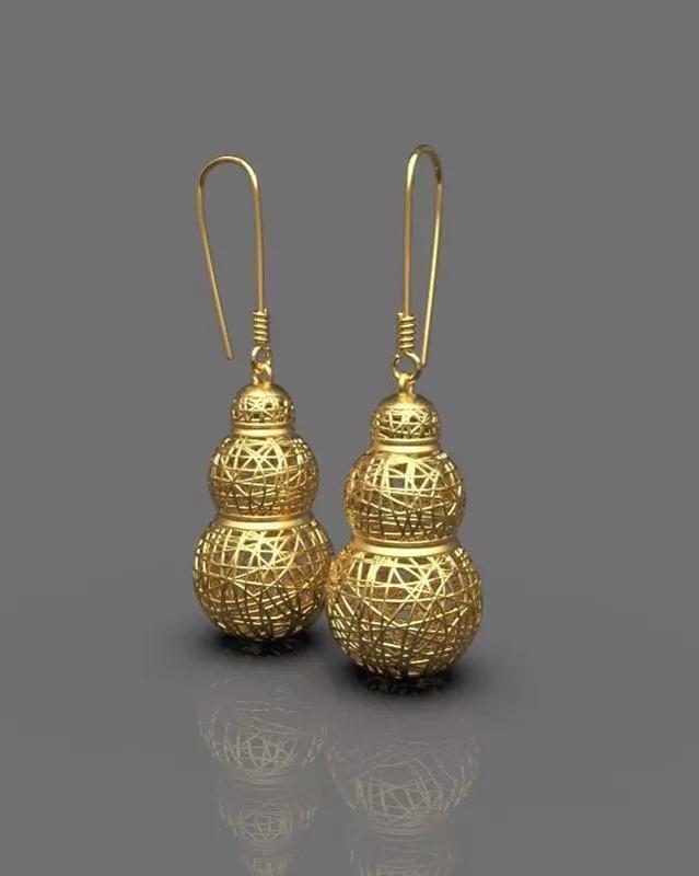 Spherical earrings