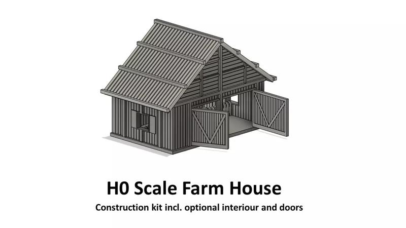 Timber Farm House - H0 Scale
