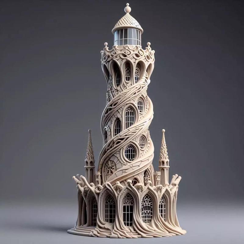 Gaudi Gothic Surreal Lighthouse