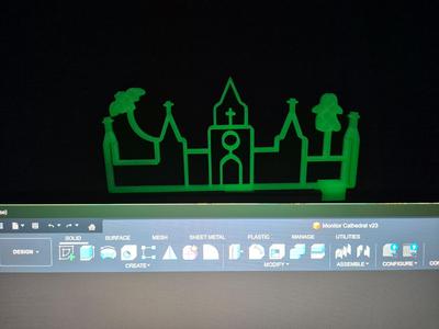 Halloween Cathedral Monitor topper