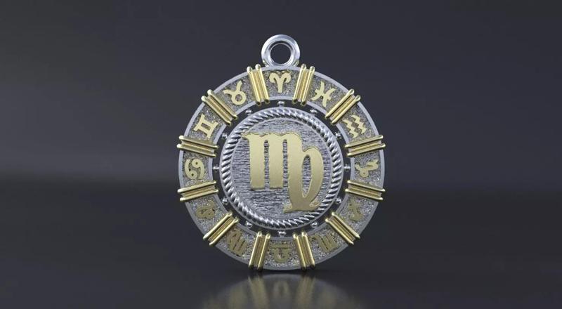 Zodiac symbol  Virgo 3D print model