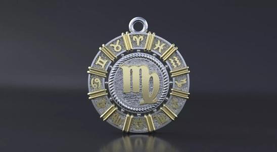 Zodiac symbol  Virgo 3D print model