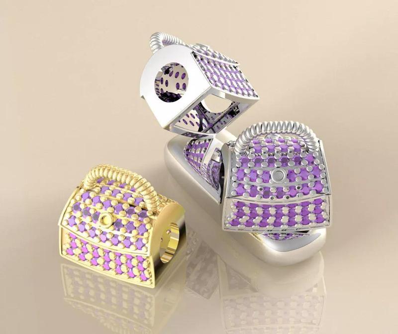 Berloque Bolsinha Pedras 20029