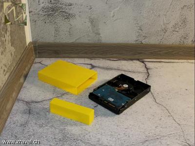 3.5″ HDD Enclosure – storage case for drive replacement. Nothing special, but when needed ready to print.