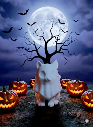 Halloween Ghost Cat