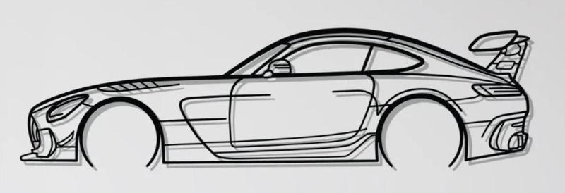 Mercedes AMG GT black series Wall Art