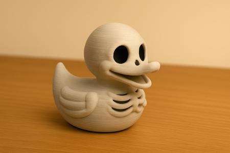 Halloween Skeleton Duck