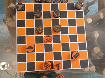 Halloween themed chess