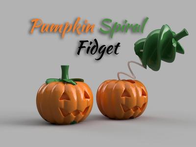 Pumpkin spiral fidget toy – Halloween twist fun