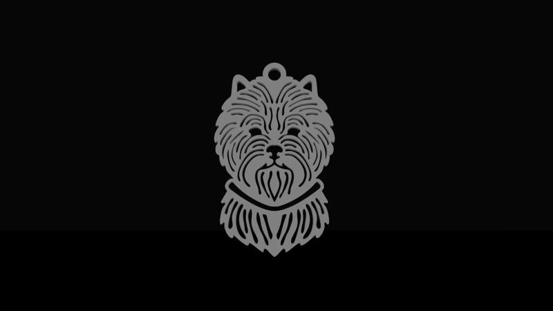 Cairn terrier pendant