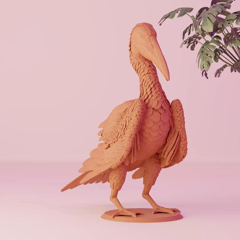 3D Printable Ichthyornis Miniature