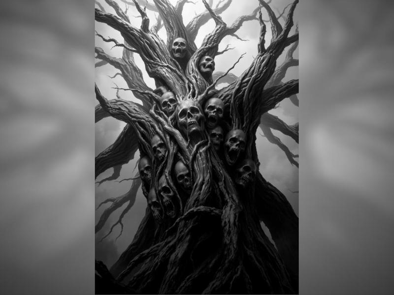 Skull Tree Hueforge
