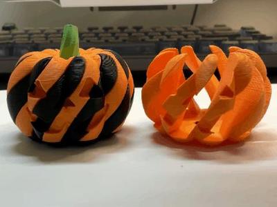 Halloween Spiral Pumpkin (Super Smooth)