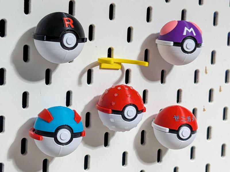 IKEA Skadis Mini Pokeball Holder