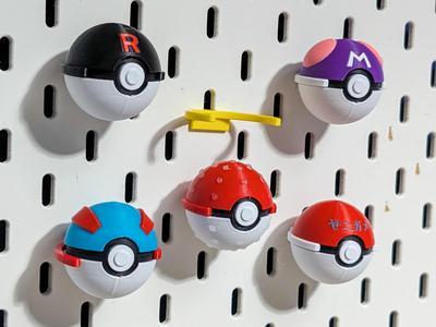 IKEA Skadis Mini Pokeball Holder
