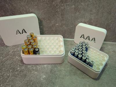 Organizer for Batteries AA & AAA Boxes 27x 52x