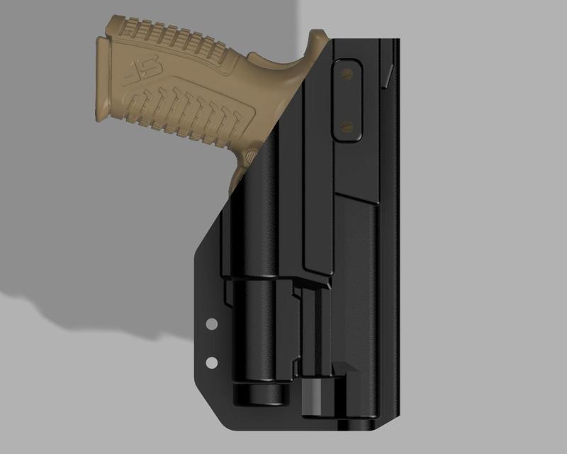 Springfield XDM 4.5 (HS SF19) & TRUSTFIRE GM35 OWB Duty Compression Mold