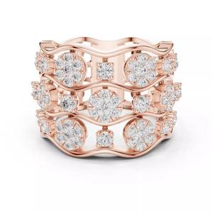 Three Round Diamond Row Thick Wedding Ring 3DM STL Video