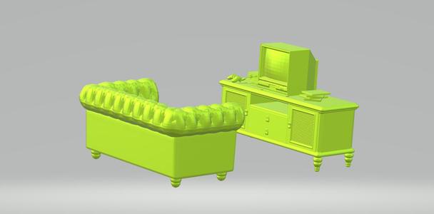 living room furniture for diorama