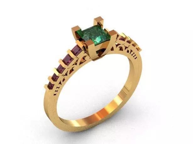 The Princess Cut Diamond Ring