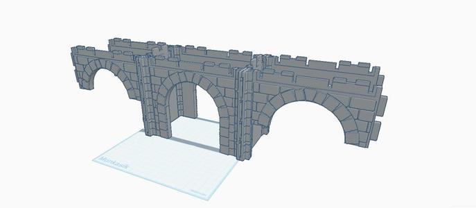 Playmobil Stone Bridge medieval,castle,Puente de piedra medieval,castillo,Steinerne Brücke mittelalterliche, Burg, steck syste, compatible