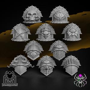 Shoulder Pads Bits Set - Obsidian Conquerors