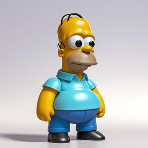 Homer Simpson Funko Pop Style 3D Print - Fast Print, 15cm, 2.0mm Nozzle Friendly