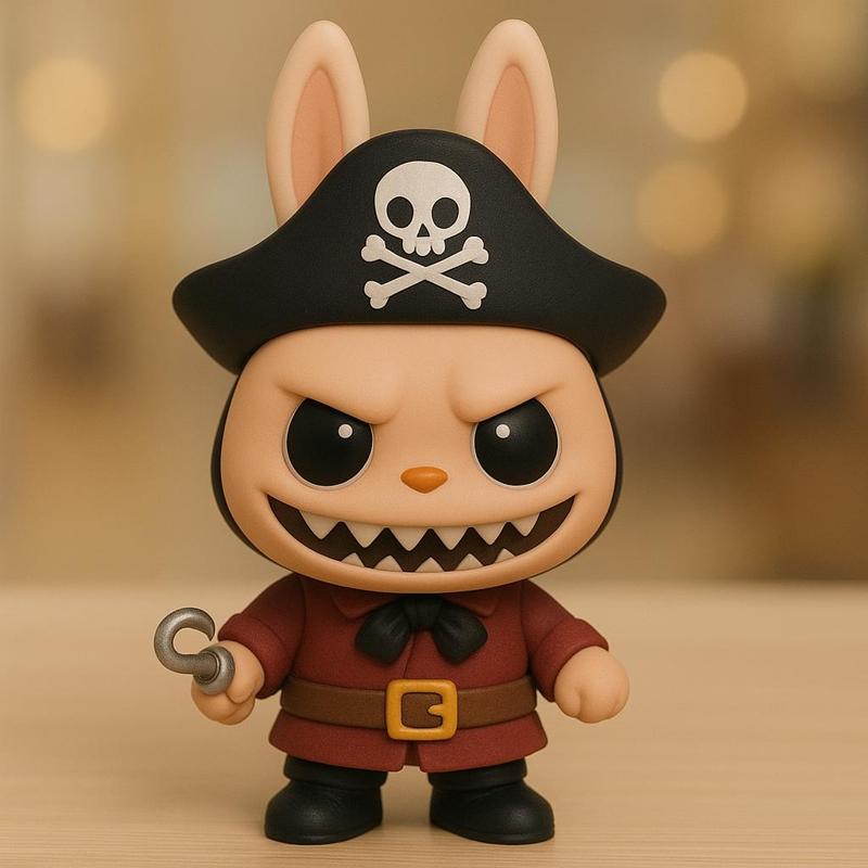 LABUBU Monster / Halloween 01 / pirate / fan art / art toy / magic makes