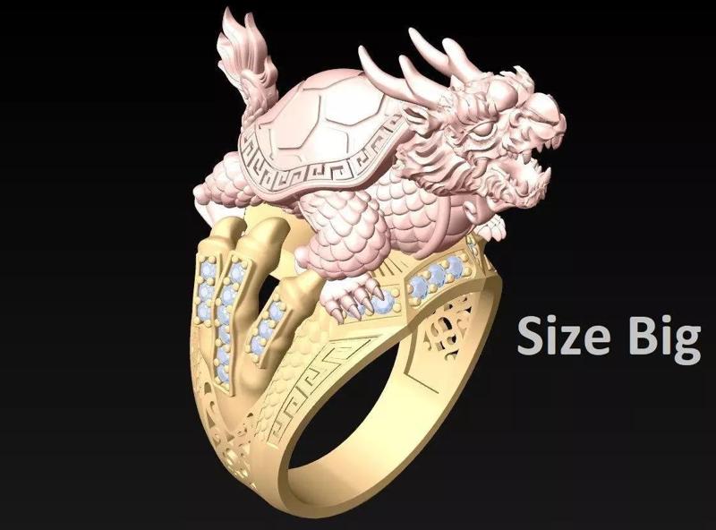 Turtle ring - Dragon Rings - Unicorn Ring - Pixiu Rings - N844B