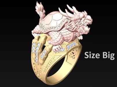 Turtle ring - Dragon Rings - Unicorn Ring - Pixiu Rings - N844B