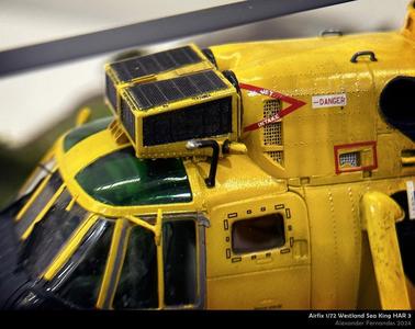 Sea King HAR3 Air Filter (Supported) for Airfix 1/72 kit